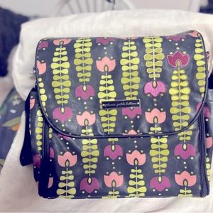 PETUNIA PICKLE BOTTOM The Ultimate Multi Bag Large Embroidered Tulip